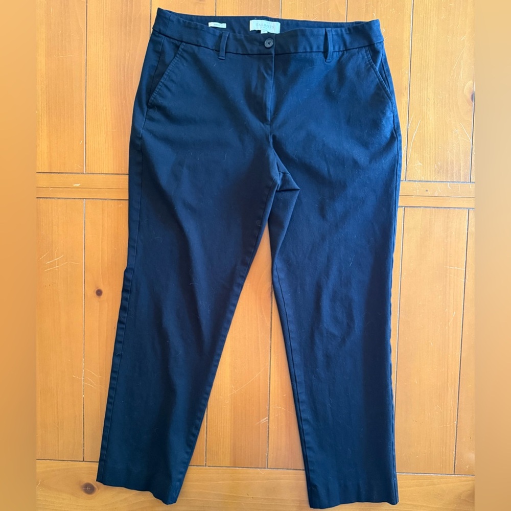 Talbots Curvy Black Ankle-Length Pants